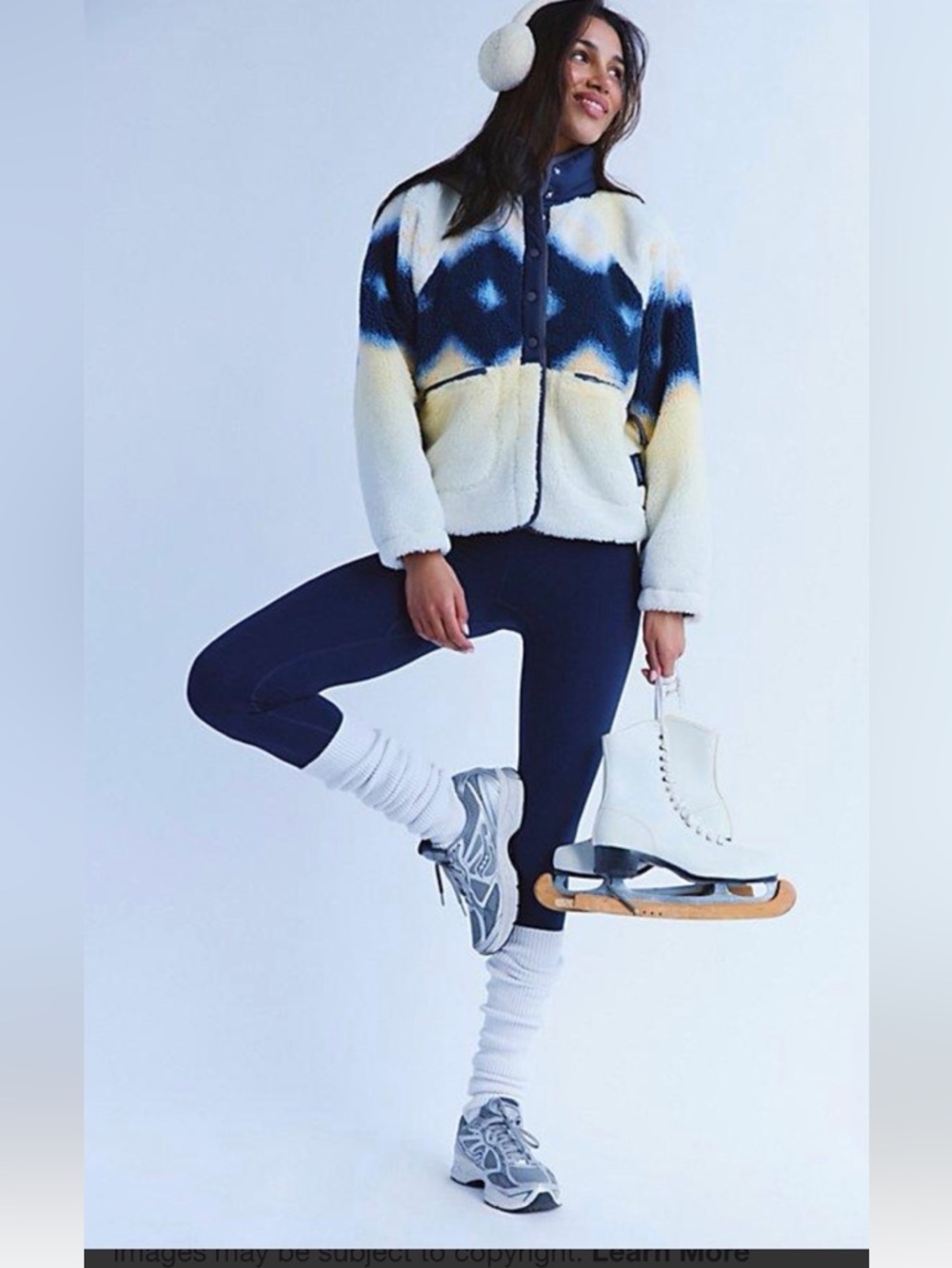 FP Movement by Free People Hit The Slopes Printed Fleece 🔥 Size S